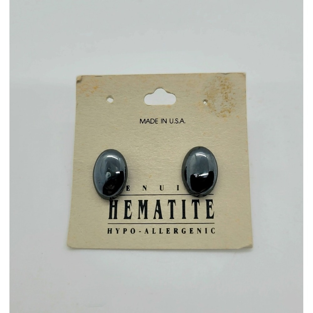 Alaska Black Diamond‎ Earrings Stud Hematite